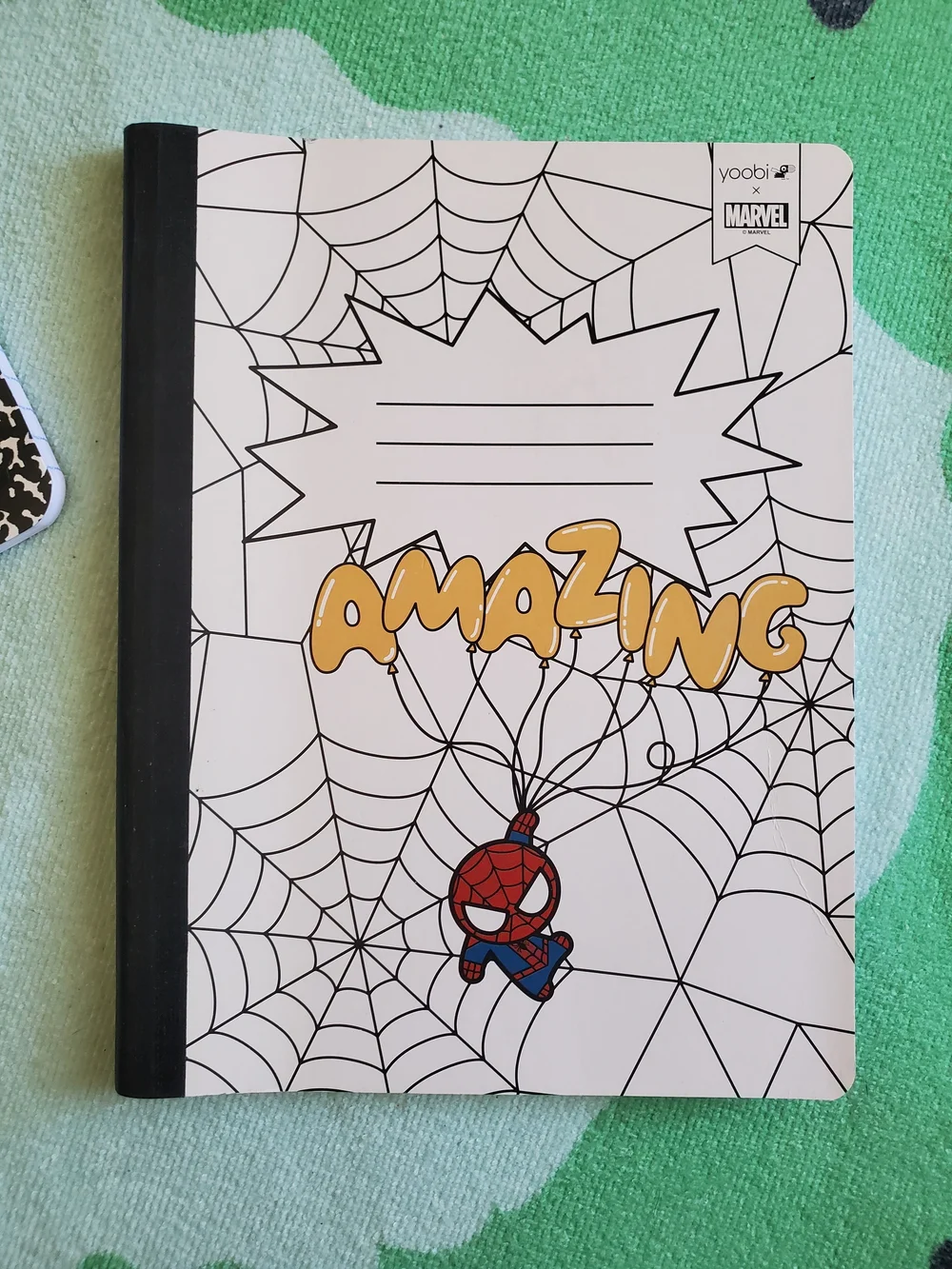 Kids 'Amazing' Spider Web Hardcover Notebook + Standard Composition Book